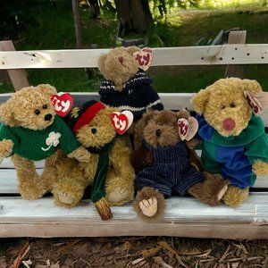 TY The Attic Treasures Collection Lot of 6 Bears With Tags Blarney Piccadilly